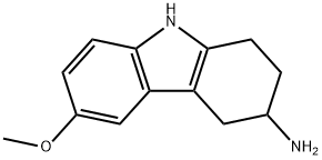6-甲氧基-2,3,4,9-四氢-1H-咔唑-3-胺, 64226-27-3, 结构式