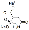disodium 4-amino-4-oxo-2-sulphonatobutyrate  Struktur
