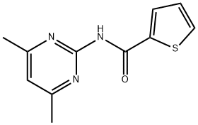 N-(4,6-Dimethylpyrimidin-2-yl)-2-thienylformamide Struktur