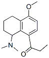 1,2,3,4-Tetrahydro-N,N-dimethyl-5-methoxy-8-propionyl-1-naphthalenamine Struktur