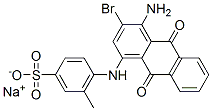 sodium 6-[(4-amino-3-bromo-9,10-dihydro-9,10-dioxo-1-anthryl)amino]toluene-3-sulphonate  Structure