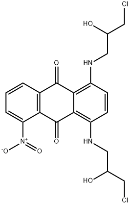 1,4-Bis[(3-chloro-2-hydroxypropyl)amino]-5-nitro-9,10-anthracenedione Structure