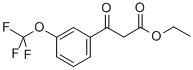 ETHYL 3-OXO-3-(3-(TRIFLUOROMETHOXY)PHENYL)PROPANOATE 化学構造式