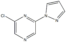 2-Chloro-6-(1H-pyrazol-1-yl)pyrazine 95% Structure
