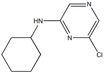 6-クロロ-N-シクロヘキシル-2-ピラジンアミン 化学構造式