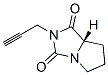 1H-Pyrrolo[1,2-c]imidazole-1,3(2H)-dione,tetrahydro-2-(2-propynyl)-,(7aS)-(9CI) Struktur