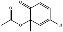 Acetic acid 3-chloro-1-methyl-6-oxo-2,4-cyclohexadienyl ester Structure