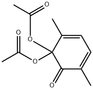 2,5-Dimethyl-6-oxo-2,4-cyclohexadienylidenediacetate Struktur