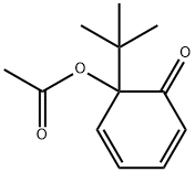 酢酸1-tert-ブチル-6-オキソ-2,4-シクロヘキサジエニル 化学構造式