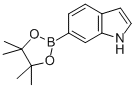 6-(4,4,5,5-テトラメチル-1,3,2-ジオキサボロラン-2-イル)-1H-インドール 化学構造式