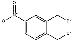 1,2-二溴甲基-4-硝基苯, 6425-66-7, 结构式