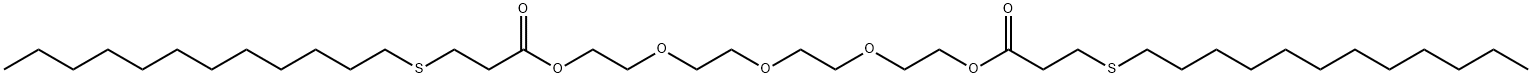 ビス[3-(ドデシルチオ)プロパン酸]オキシビス(2,1-エタンジイルオキシ-2,1-エタンジイル) 化学構造式
