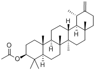 (18α,19α)-5α-ウルサ-20(30)-エン-3β-オールアセタート 化学構造式
