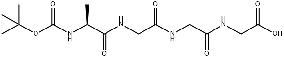 BOC-ALA-GLY-GLY-GLY-OH Structure