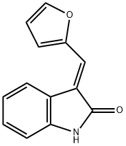 (3E)-3-(2-furylmethylidene)-1H-indol-2(3H)-one 化学構造式