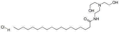 N-[2-[bis(2-hydroxyethyl)amino]ethyl]stearamide monohydrochloride  Struktur