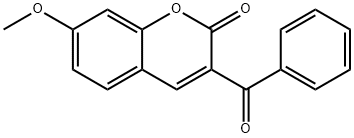 3-ベンゾイル-7-メトキシクマリン 化学構造式