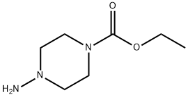 1-Piperazinecarboxylicacid,4-amino-,ethylester(9CI) Struktur