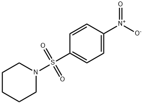 1-[(4-ニトロフェニル)スルホニル]ピペリジン 化学構造式