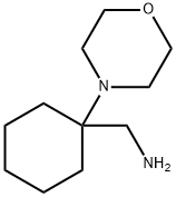 1-(1-モルホリン-4-イルシクロヘキシル)メタンアミン 化学構造式