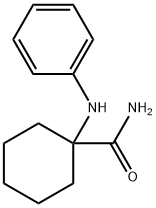 1-フェニルアミノシクロヘキサンカルボキサミド 化学構造式