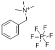 ベンジルトリメチルアミニウム·ヘキサフルオロホスファート 化学構造式