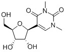 1,3-ジメチル-Ψ-ウリジン 化学構造式