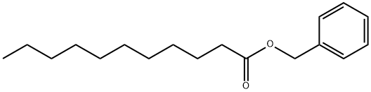 ウンデカン酸ベンジル 化学構造式