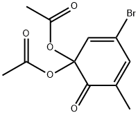 3-Bromo-5-methyl-6-oxo-2,4-cyclohexadienylidenediacetate Structure