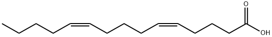 (5Z,10Z)-5,10-Pentadecadienoic acid Struktur