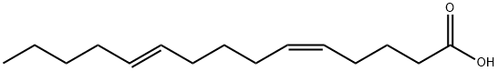 (5Z,10E)-5,10-Pentadecadienoic acid Structure
