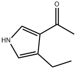 Ethanone, 1-(4-ethyl-1H-pyrrol-3-yl)- (9CI) 结构式