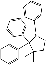 3,3-Dimethyl-1,2,2-triphenylpyrrolidine Structure
