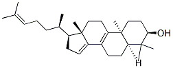 (3Β,5Α)-4,4-DIMETHYLCHOLESTA-8,14,24-TRIEN-3-OL (CONTAIN UP TO 15% ∆25 ISOMER) 化学構造式