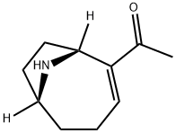 (1β,6β)-5-アセチル-9-アザビシクロ[4.2.1]ノナ-4-エン 化学構造式