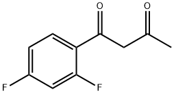 1-(2,4-二氟苯基)丁烷-1,3-二酮, 64287-17-8, 结构式