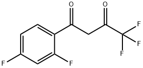 1-(2,4-二氟苯基)-4,4,4-三氟丁烷-1,3-二酮, 64287-18-9, 结构式
