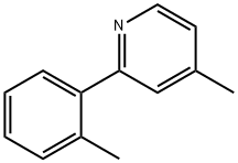 2-(2-メチルフェニル)-4-メチルピリジン 化学構造式