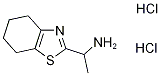 1-(4,5,6,7-テトラヒドロ-1,3-ベンゾチアゾール-2-イル)エタンアミン 化学構造式
