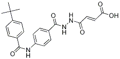 (E)-4-[2-(4-{[4-(TERT-BUTYL)BENZOYL]AMINO}BENZOYL)HYDRAZINO]-4-OXO-2-BUTENOIC ACID Struktur