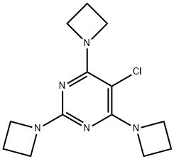 5-Chloro-2,4,6-tris(1-aziridinyl)pyrimidine Struktur
