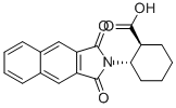 (1S,2S)-2-(NAPHTHALENE-2,3-DICARBOXIMIDO)CYCLOHEXANECARBOXYLIC ACID Struktur