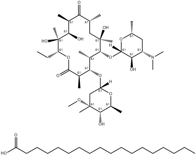 Erythromycin stearate Structure