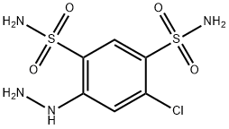 4-Chloro-6-hydrazino-1,3-benzenedisulfonamide Structure