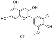 氯化锦葵色素,643-84-5,结构式
