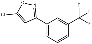 5-CHLORO-3-[3-(TRIFLUOROMETHYL)PHENYL]ISOXAZOLE Structure