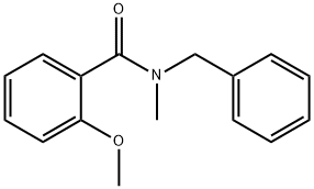 N-苄基-2-甲氧基-N-甲基苯甲酰胺, 64302-58-5, 结构式