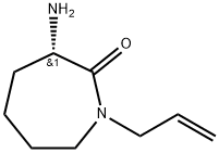 2H-Azepin-2-one,3-aminohexahydro-1-(2-propenyl)-,(3S)-(9CI) Struktur