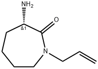 2H-Azepin-2-one,3-aminohexahydro-1-(2-propenyl)-,(3S)-(9CI) 化学構造式