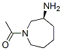 1H-Azepin-3-amine, 1-acetylhexahydro-, (3S)- (9CI) Structure